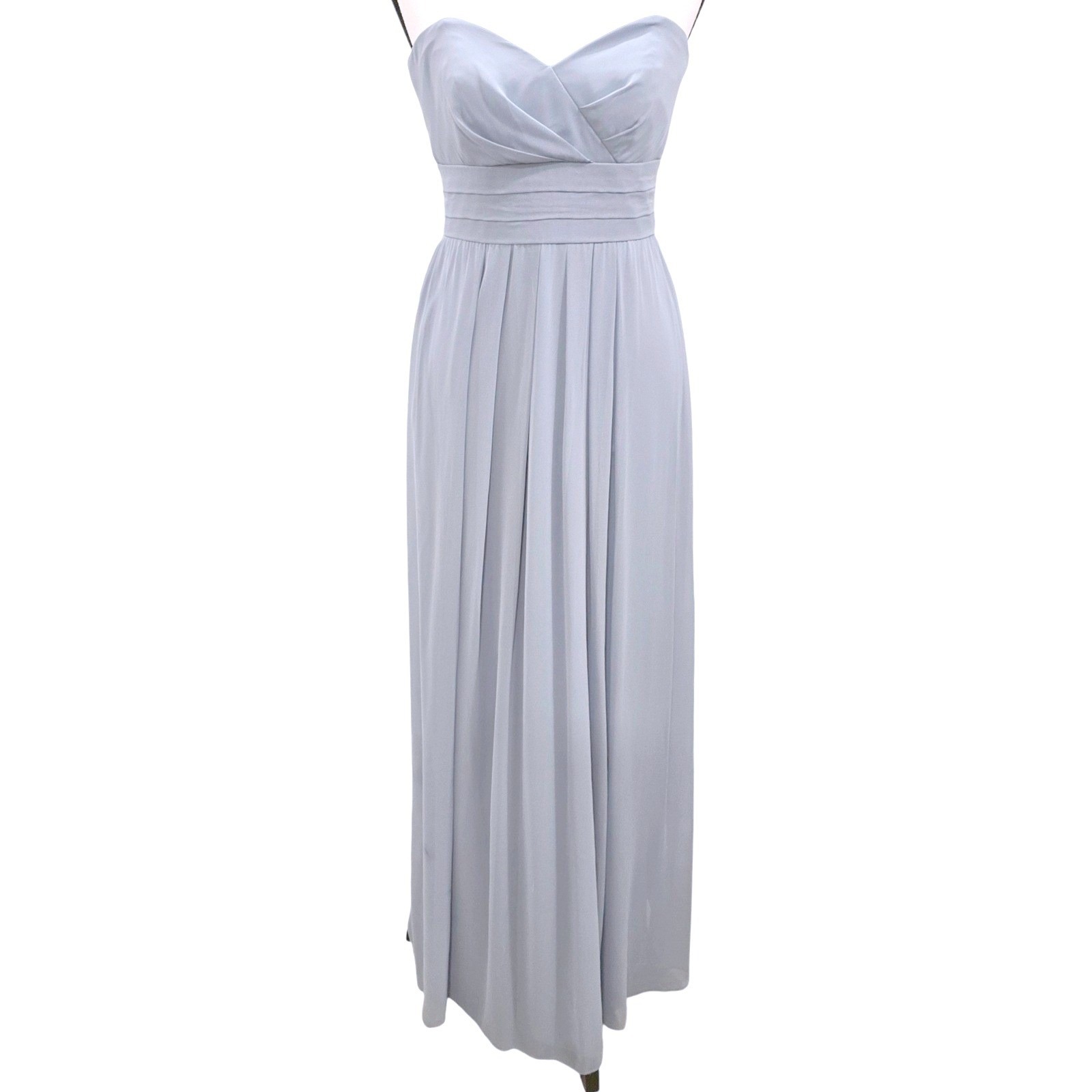 After Six Strapless Gown 4 Icelandic Blue Chiffon Prom Evening Formal Dress